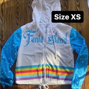 Disney size XS fantasyland lightweight jacket window breaker style Disneyland